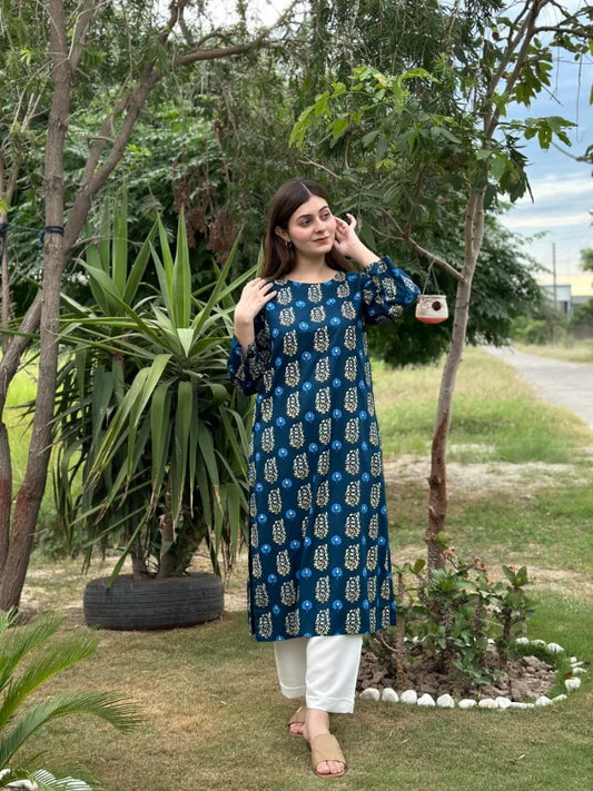 2pcs Printed Stitched Suit