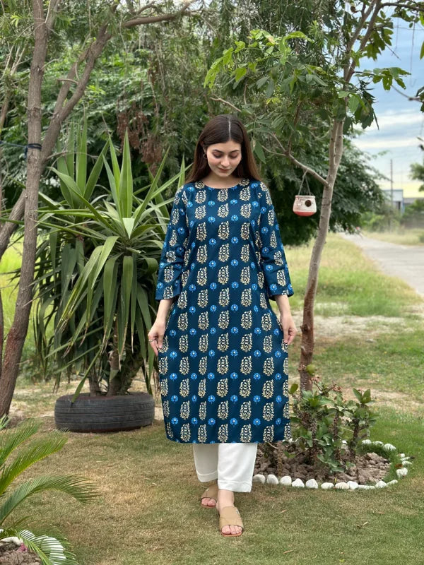 2pcs Printed Stitched Suit