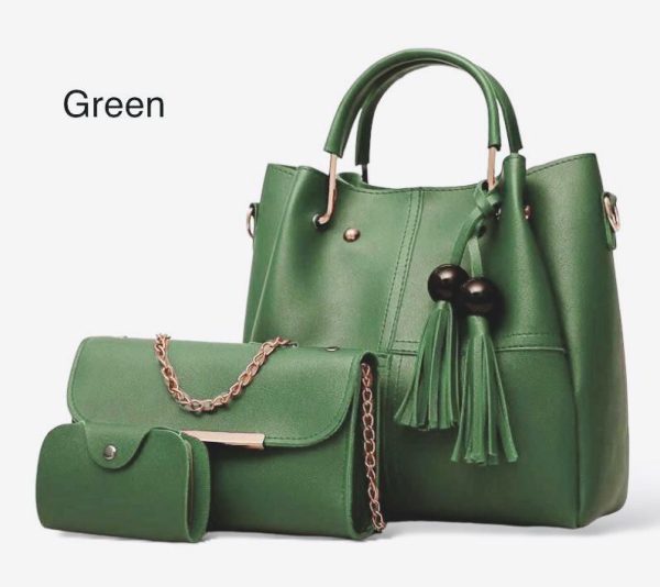 High Quality Leather 3 Piece Hand Bag