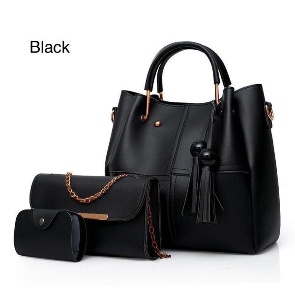 High Quality Leather 3 Piece Hand Bag