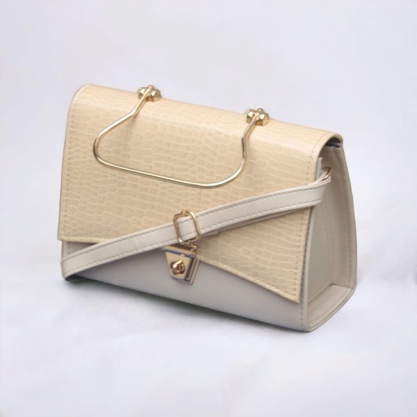 Stylish Hand Bag With Top Handle And Long Strap