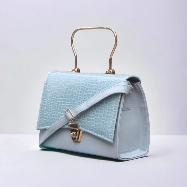 Stylish Hand Bag With Top Handle And Long Strap