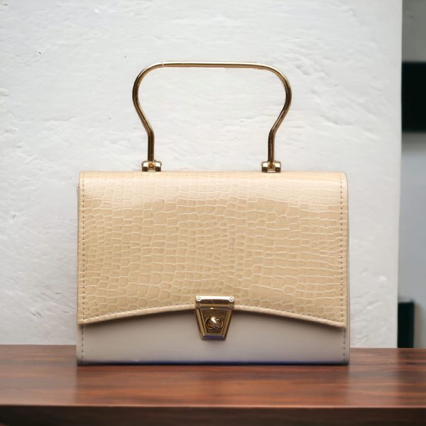 Stylish Hand Bag With Top Handle And Long Strap