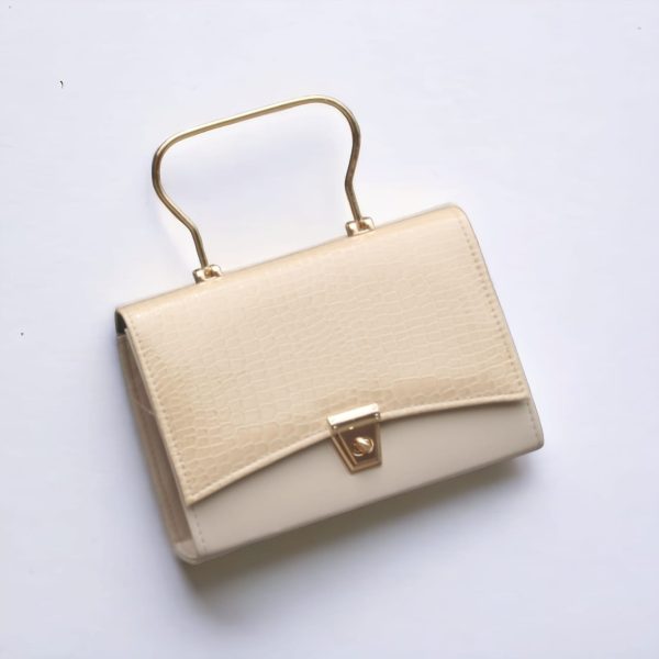 Stylish Hand Bag With Top Handle And Long Strap